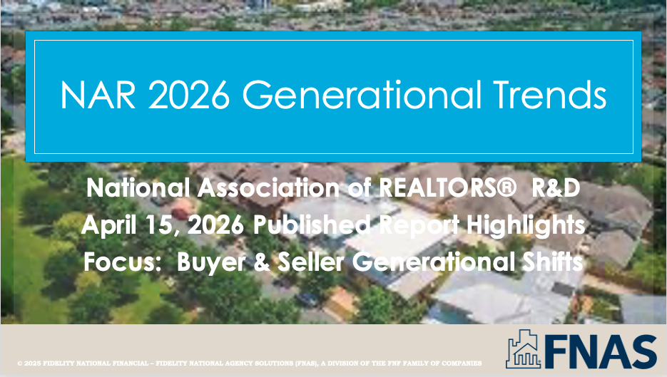 2026 Generational Trends in Residential Real Estate - June 25th, 2026